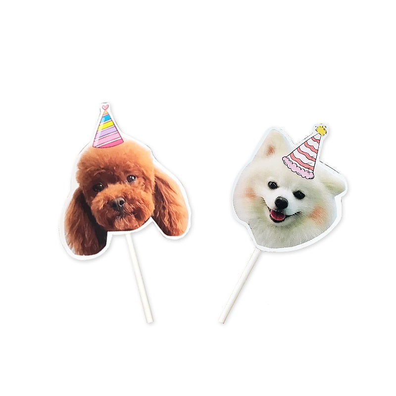 Custom Pet Portrait Cake Toppers