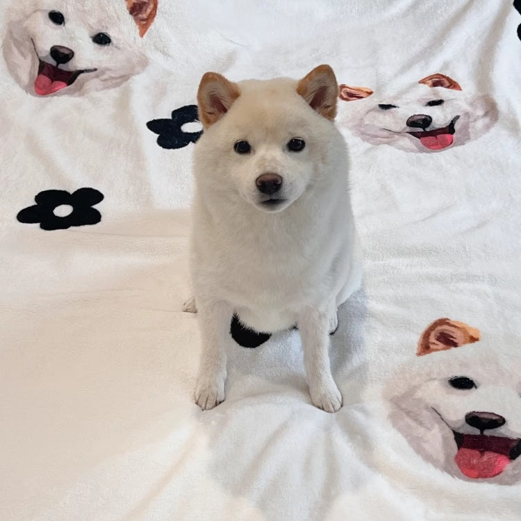 Custom Pet Portrait Blanket