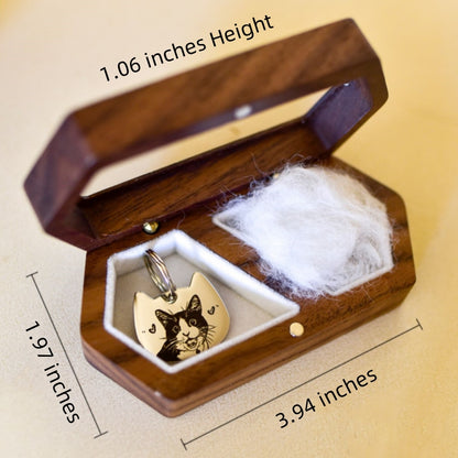 Custom Pet Portrait Memorial Box