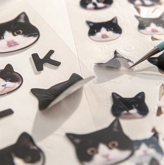 Custom Pet Portrait Crystal Stickers