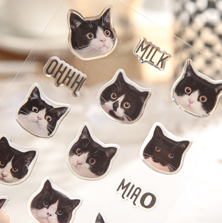 Custom Pet Portrait Crystal Stickers