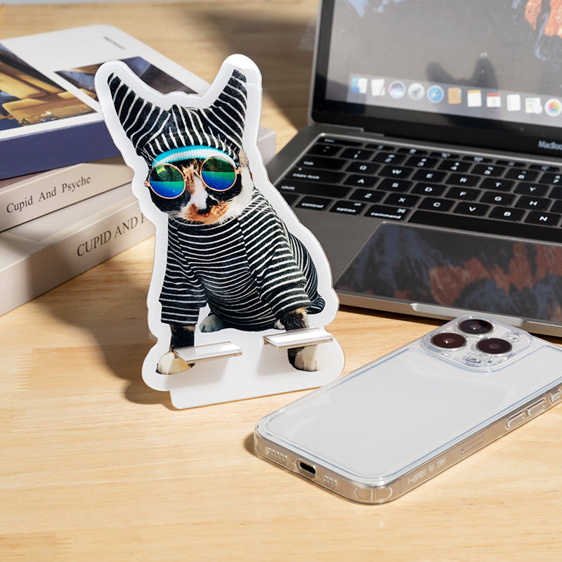 Custom Pet Portrait Phone Stand Holder