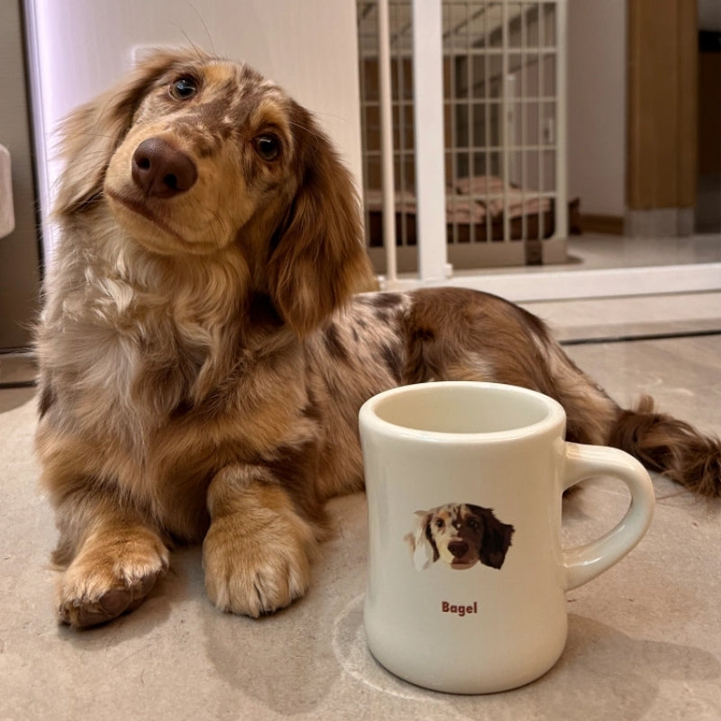 Keramiktasse mit individuellem Haustierportrait