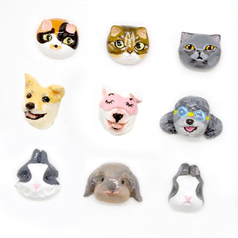 Handmade Pet Portrait Clay Ring