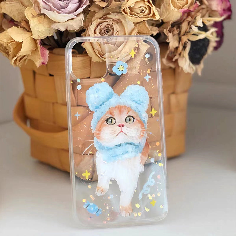 Hand-Painted Pet Portrait Phone Case