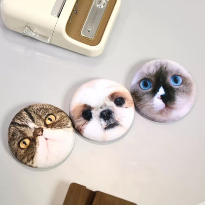 Custom Pet Portrait Plush Pin