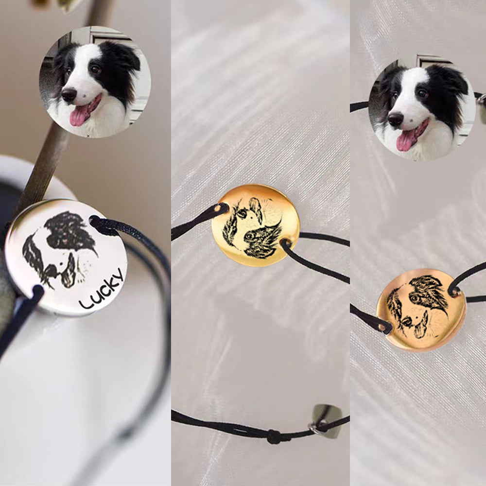 Custom Pet Portrait Bracelet