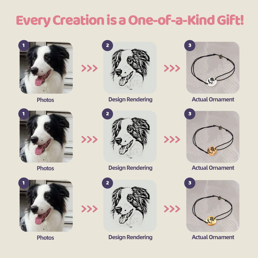 Custom Pet Portrait Bracelet