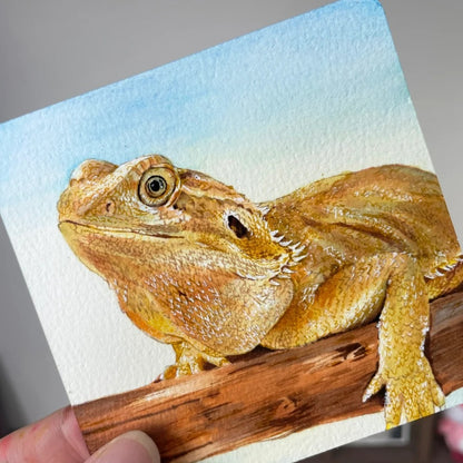 Hand-Painted Pet Portrait Watercolor Painting