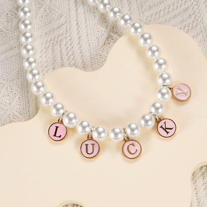 Custom Pet Name Pearl Necklace