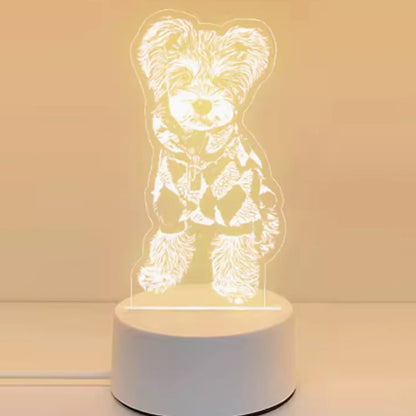 Custom Pet Portrait Night Light