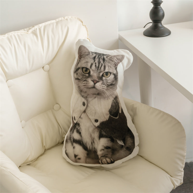 Personalised dog fashion shaped cushion