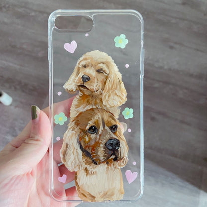 Hand-Painted Pet Portrait Phone Case