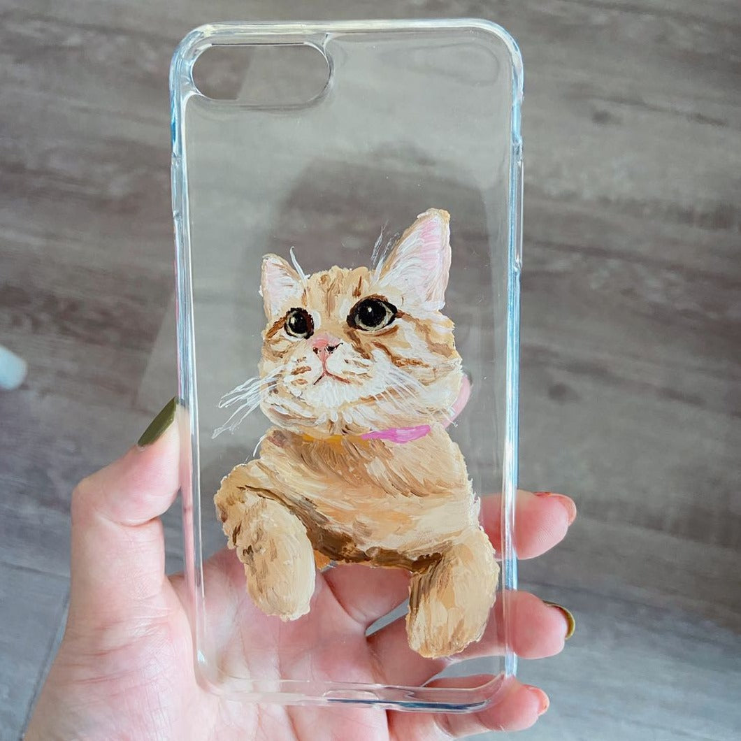 Hand-Painted Pet Portrait Phone Case