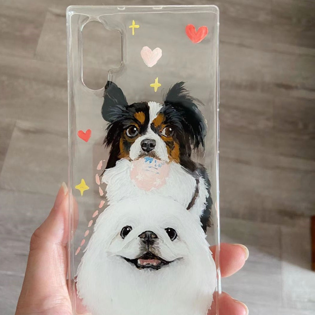 Hand-Painted Pet Portrait Phone Case