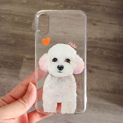 Hand-Painted Pet Portrait Phone Case