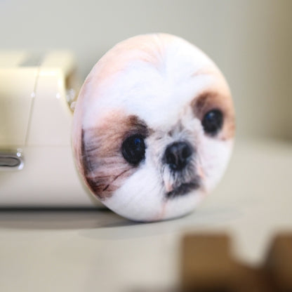 Custom Pet Portrait Plush Pin