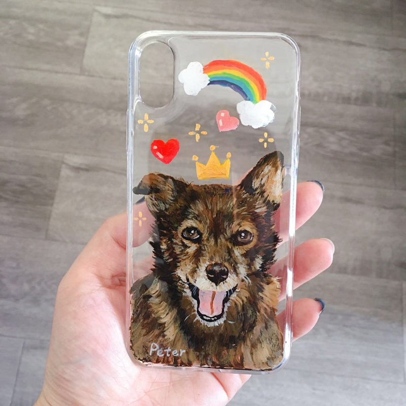 Hand-Painted Pet Portrait Phone Case