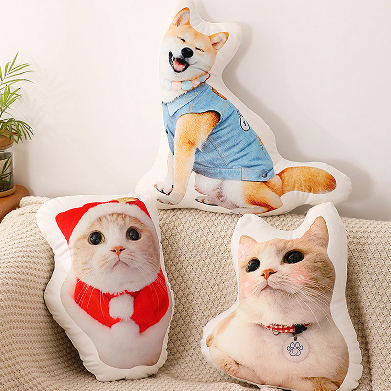 3D Custom Pet Portrait Pillow