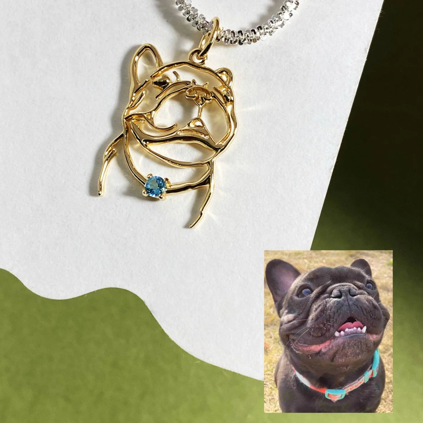 Custom Pet Portrait Hollow-Out Necklace