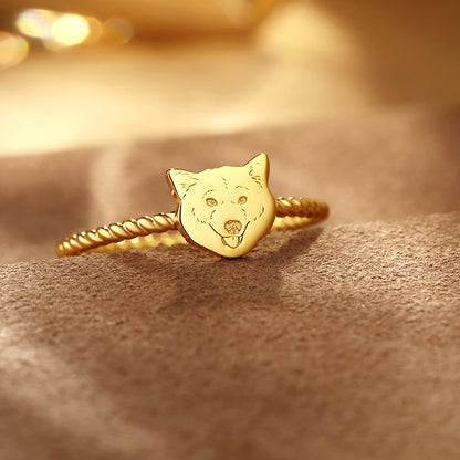 Custom Pet Portrait Rings