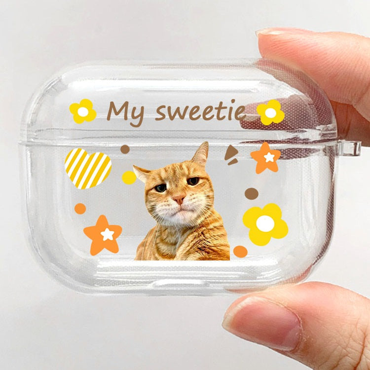 Custom Pet Portrait Airpods Case