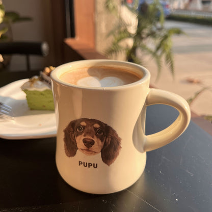 Keramiktasse mit individuellem Haustierportrait