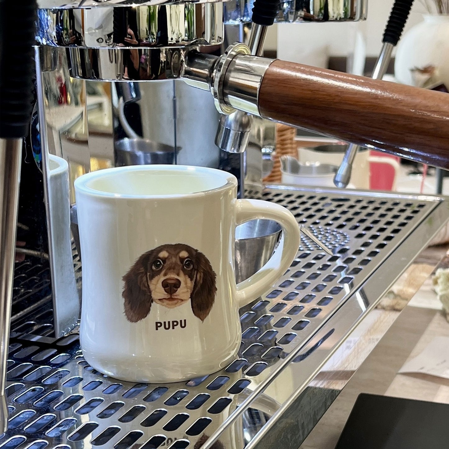 Keramiktasse mit individuellem Haustierportrait