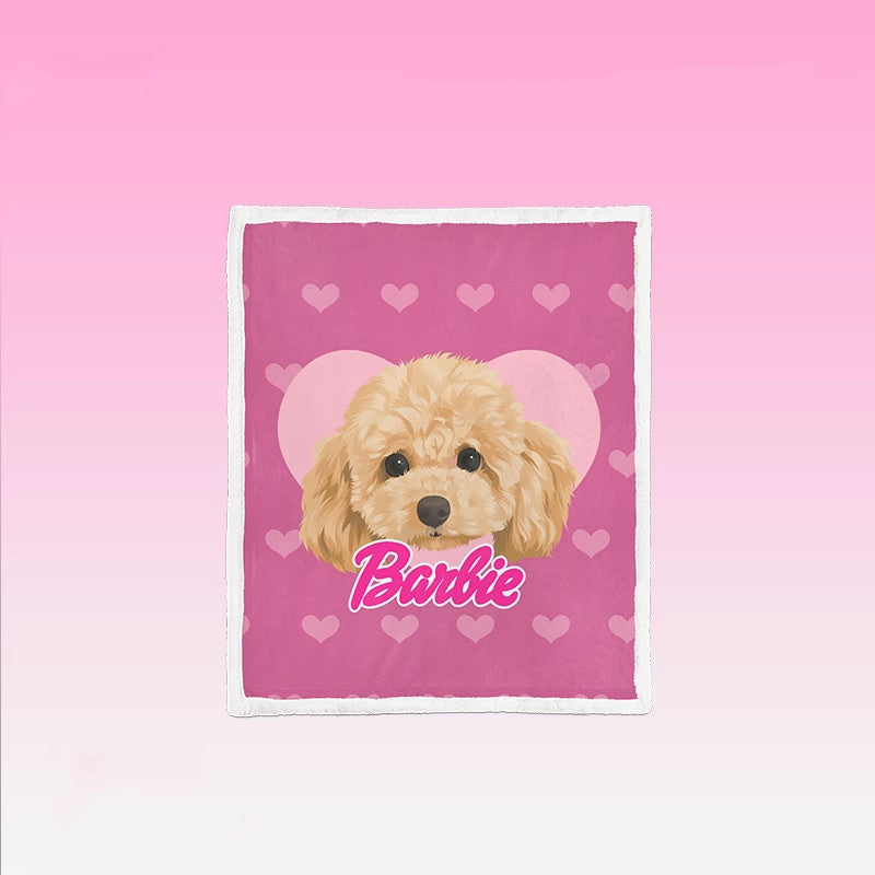 Custom Pet Portrait Blanket