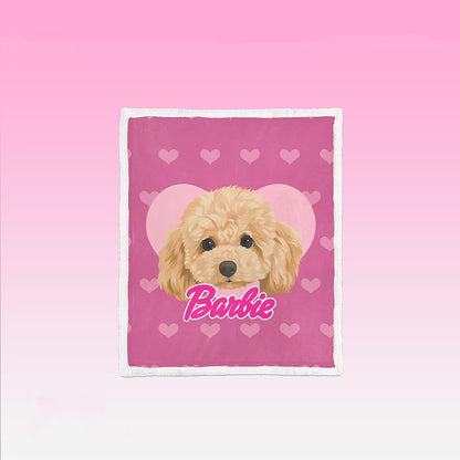 Custom Pet Portrait Blanket