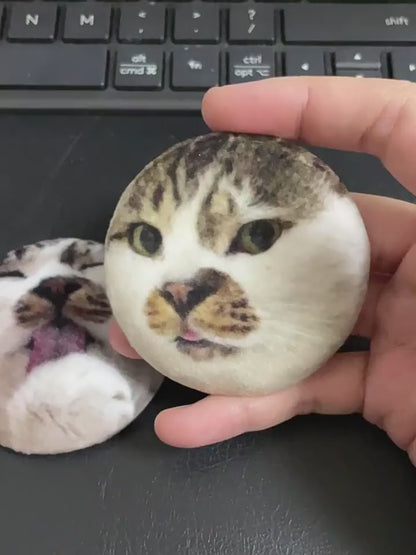 Custom Pet Portrait Plush Pin